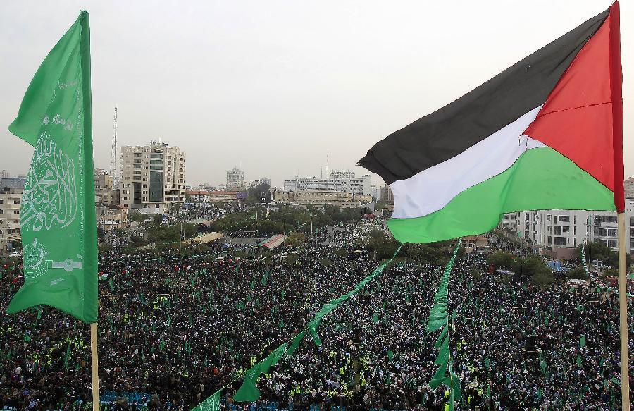 巴勒斯坦哈马斯庆祝成立24周年_图片频道_新闻台_中国