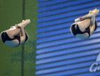 [高清组图]女子双人十米跳台：陈若琳、汪皓夺冠