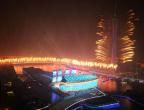 [高清组图]广州塔在亚运会闭幕式绽放烟花