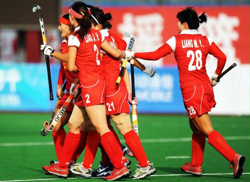 [高清组图]<em>全运会女子曲棍球</em>