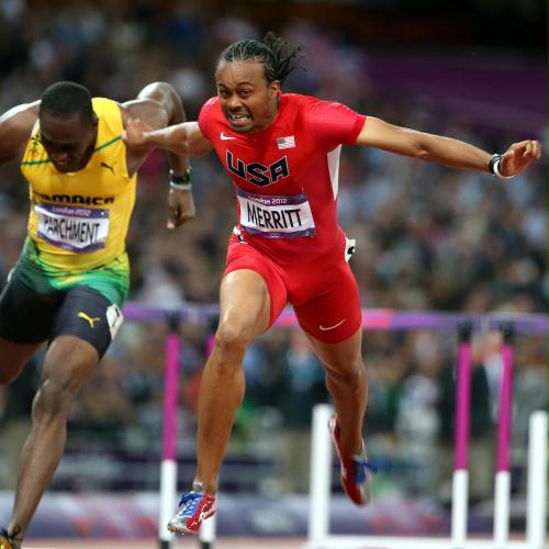 男子110米栏梅里特12秒92摘金 罗伯斯中途伤退