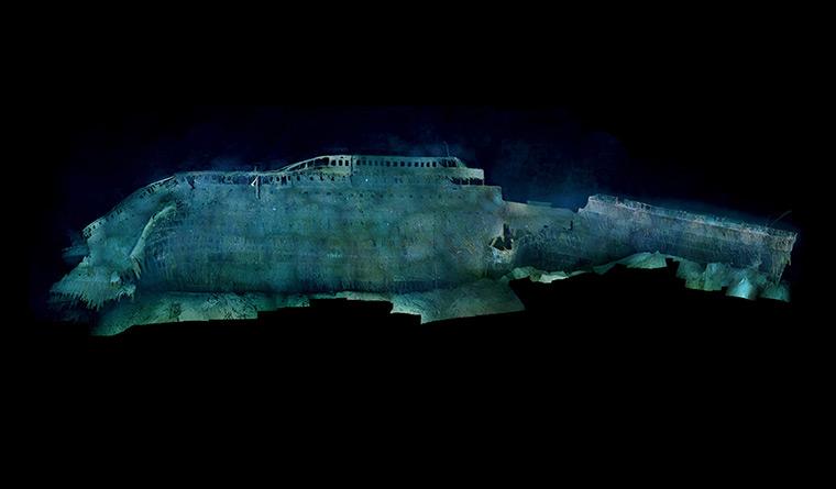 泰坦尼克号船尾残骸图片