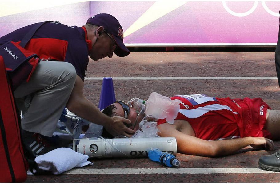 男子五十公里竞走多名选手体力不支